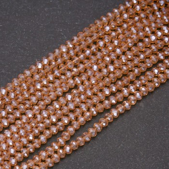 Beads Czech Crystal Champagne Rondelle