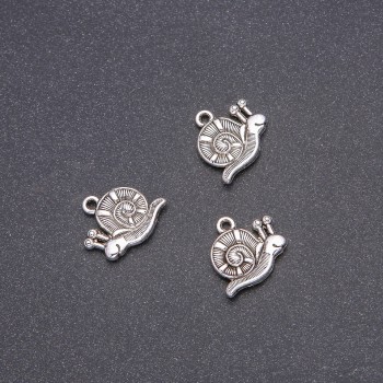 Snail Pendant Findings, diameter 16x18 mm, packaging 20 g ± 12 pcs