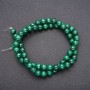 Natural Malachite Beads - Smooth Round Bead, Diameter 6 (+/-) mm, Length 38 cm