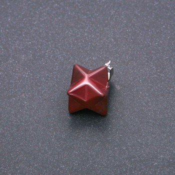 Merkaba Pendant Red Jasper 10x10mm Merkaba Pendant Red Jasper 10x10mm