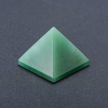 Nephrite natural stone souvenir pyramid, height (±) 29 mm, length (±) 37 mm