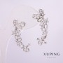 Xuping Rhodium Ear Cuff with White Stones 33x12mm +