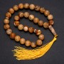 Prayer beads made from Landscape Jasper, 33 beads, smooth round beads, 12 mm diameter ± Landscape Jasper insert