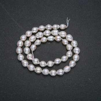 Freshwater Pearl Strand, 8×9 mm diameter, 39 cm length +
