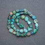 Chrysocolla Beads on Thread, Faceted, 8x9 mm, 40 cm Length
