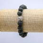 Elastic Lava Bracelet, 10mm Diameter ±, with Lion