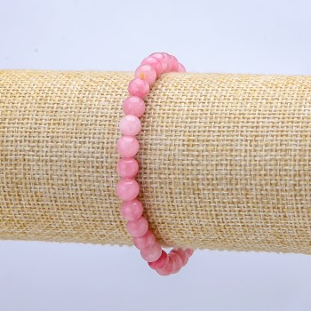 Elastic Tourmaline Bracelet (Synthetic) Smooth Beads, 6 mm Diameter ±, Length 18 cm ±
