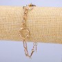 Bracelet Xuping 18K Gold Plating, 6 mm thickness, length 17-20 cm