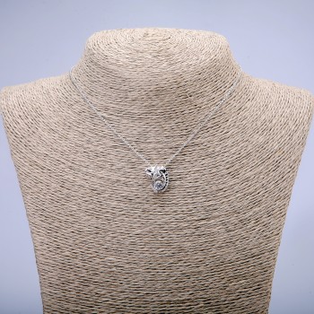 Ланцюжок Xuping з підвіскою "Хамелеон" та білим кристалом Родій, товщина 1, 3мм + -, довжина 38см +