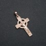 Xuping 18K Gold-Plated Cross Pendant, 35x18mm +