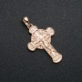 Pendant Xuping Gold Plating 18K Cross, diameter 33×18 mm +