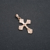 Xuping Pendant, 18K Gold Plating Cross, 29x18mm +