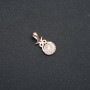 Pendant Xuping 18K Gold Plating with White Crystals, Diameter 20x9 mm +