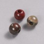 Pandora bead, natural red jasper, 14x12 mm + -, hole diameter about 5.5 mm +