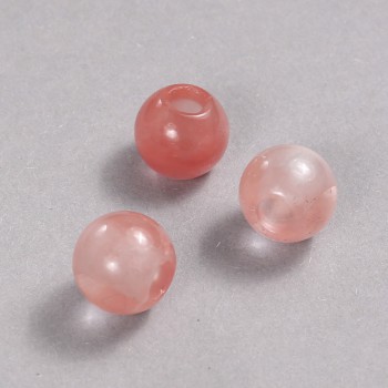 Намистина Пандора натуральний камінь кавуновий Турмалін 14х12мм + -, діаметр отв-я-5, 5мм +