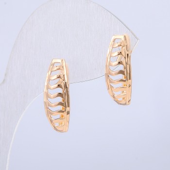 Xuping Earrings 18K Gold Plating, diameter 20×7 mm +