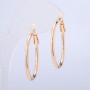 Earrings Xuping Hoop Rings 18K Gold Plating, 2mm Thick, 50mm Diameter