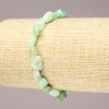 Elastic chrysoprase bracelet, tumbled, diameter 8x10mm+
