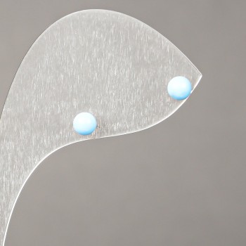 Xuping 18K Gold-Plated Stud Earrings with Blue Bead 4mm +