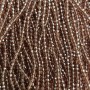 Czech Crystal Beads on Fishing Line Brown Transparent Faceted Rondelle, Diameter 3.5×3 mm, Length 32 cm