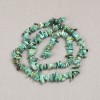 Chrysocolla Chip Beads on Thread, Natural Stone, 6 mm Diameter +/-, 40 cm Length +/-