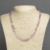 Necklace of natural amethyst — faceted beads, 7×6 mm diameter, length 45 cm