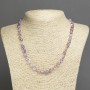 Necklace of natural amethyst — faceted beads, 7×6 mm diameter, length 45 cm
