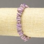 Phosphosiderite elastic bracelet with synthetic beads 8x3 mm+
