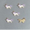Unicorn Pendant Findings Enamel Finish, 9pcs, 22x12mm