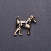 Terrier Brooch in Gold, 3.5×3 cm