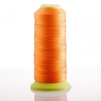 Orange nylon thread spool, diameter 0.6 mm, for crafts, 500 m