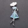 Brooch-Pendant Madam Khaliotis 8.4 x 3 cm