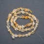 Citrine barrel beads on a string, natural stone, 8x6 mm, length 42 cm +