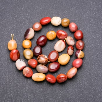 Mookaite Jasper Beads, Faceted, 8x10 mm, 38 cm length