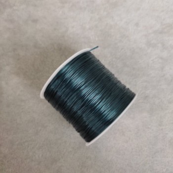 Crafting elastic on a spool, dark green, length 30 m +