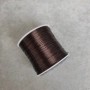 Brown craft elastic band on a bobbin, 30 m length +