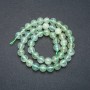 Prehnite Beads on a Thread, Smooth Round Beads, 8mm Diameter, 39cm Length