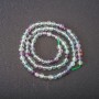 Natural fluorite gemstone beads, smooth ball, 5 mm diameter (+/-), strand length 38 cm