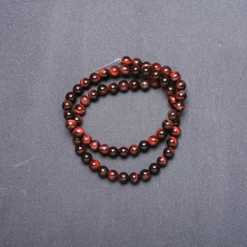 Cat's Eye Beads on Thread, 6mm Diameter, 38 cm Length