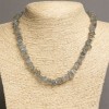 Necklace of natural Labradorite chips, diameter 7-10×2-5 mm, length 47-49 cm +