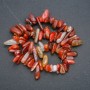 Natural carnelian chip strand 'Needle', diameter 18x6 mm, length 38 cm +