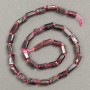 Natural Garnet Stone - Faceted Beads on a Thread, 11x6 mm Diameter, 41 cm Length +