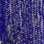 Beads Czech Crystal on fishing line, blue gasoline tint, 'faceted rondel', diameter 8x6mm, length 40–42cm