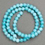 Aquamarine Beads on Thread (Acrylic) Smooth Round Bead, 6 mm diameter, 40 cm length