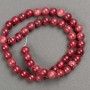 Tourmaline Beads (Acrylic) on Thread — Smooth Beads, 8.5 mm Diameter, 40 cm Length +