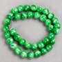 Chrysoprase Beads (Synthetic Acrylic) on Beading Line, Smooth Round Beads, 10.5 mm Diameter, 40 cm Length