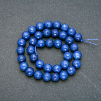 Apatite Beads on Thread (named after) Faceted Sphere, 10mm diameter, 38cm length +