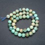 Amazonite Beads on Thread, Smooth Round Beads, 8mm Diameter, 39cm Length