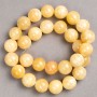 Pearlized Beads on Monofilament (Acrylic) Smooth Round Beads, 14.5 mm diameter, 40 cm length