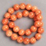 Citrine Beads on Beading Thread (Synthetic Acrylic) Smooth Round Bead, 14.5 mm diameter, 39 cm length